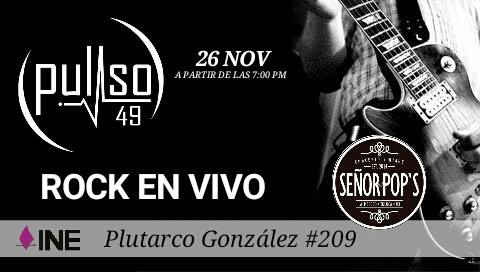 Pullso49's tweet photo. Nos vemos el 26 de Noviembre en Señor POP's! #QueremosRock #Pullso49 https://t.co/9PZvFRFJVV