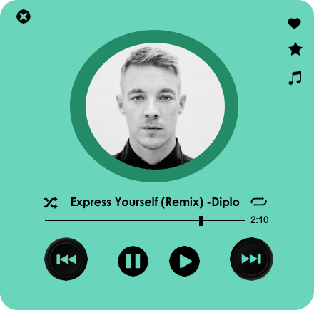 NatalieSoulard's tweet image. Music Player #DailyUI #designerintraining