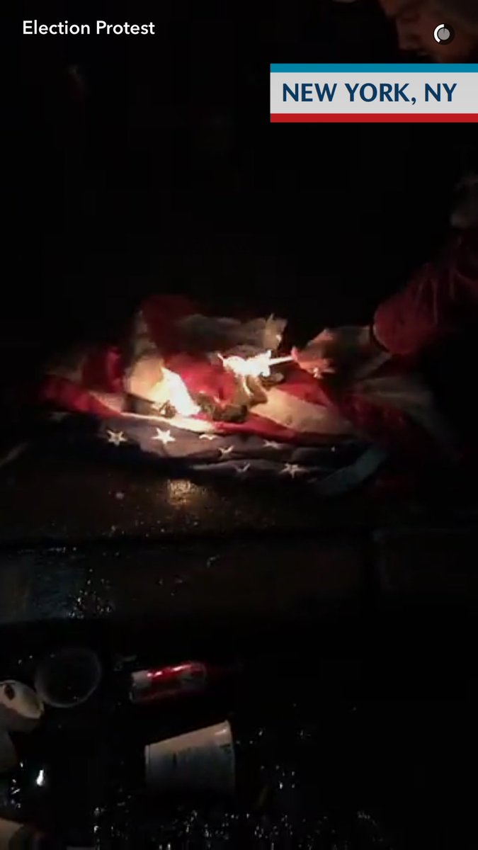 jrrummy55's tweet photo. People at these protests are burning the American Flag🇺🇸 At least have respect for the flag #unamerican https://t.co/Wzy45GrXEJ
