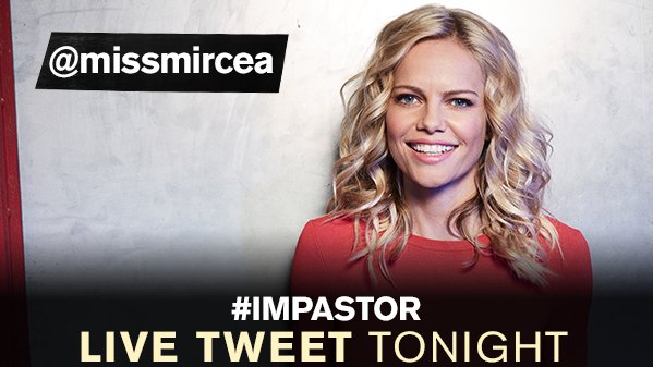 We are live tweeting <a href="/impastortv/">#Impastor</a> tonight. So grateful to be a part of this wonderful show. Join us. It will be nice to have the company.