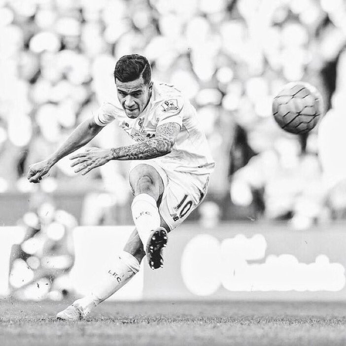 Nowfootball's tweet photo. Philippe Coutinho is just one goal away from becoming the all-time Brazilian top goalscorer in the Premier League. He's 24-years old. 😱 https://t.co/WTaM5Wa73K