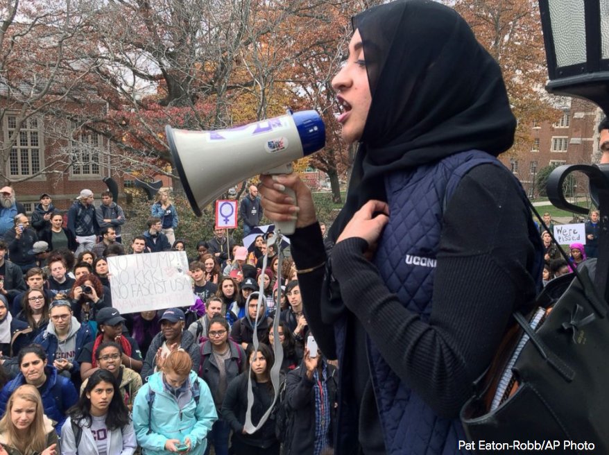 ABC's tweet photo. High school and college students around the country walk out of class to protest President-elect Donald Trump. https://t.co/KdRVGxwRGA https://t.co/8bPlcyFA4n