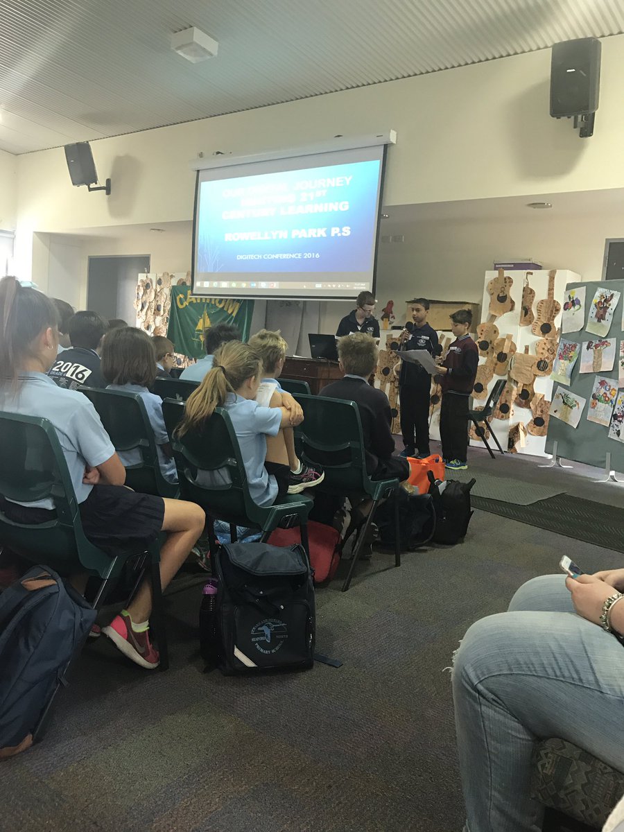RowellynPark's tweet photo. Rowellyn Park kids talking about Media Arts @digitechcon https://t.co/sY1ECNcrjM