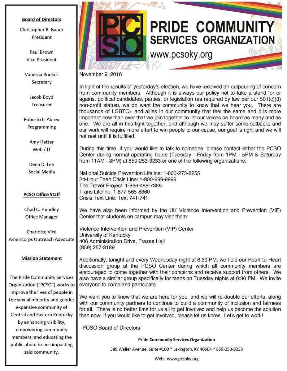 Election Press Release lexpridefest.org/site/?p=4221