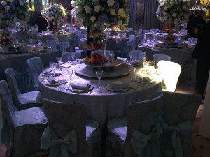 Another special #bespokedecoration. 300 #Taffeta #Bows #handmade for a major Central London #wedding.