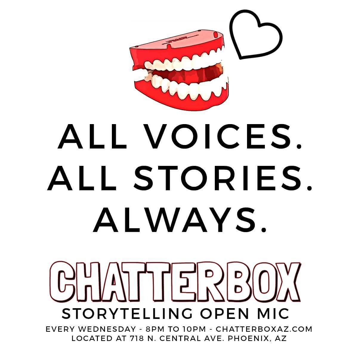 chatterboxaz's tweet photo. Everybody has a story, what's yours? #doitforthestory #chatterboxaz #dtphx #asudowntown #phoenixaz #azstorytellers #azstorytelling https://t.co/OAlbsqlgeA