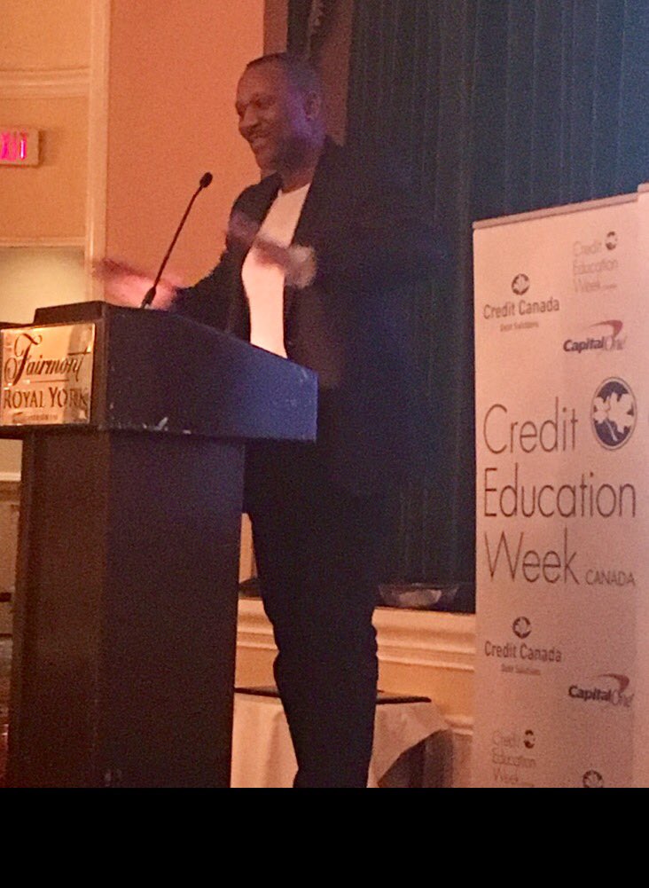 AClarkeYYZ's tweet photo. "Never invest more than you can afford to lose," @JoeCarter_29 #cew2016 @CapitalOneCA @creditcanada https://t.co/M4OWUvjf0M