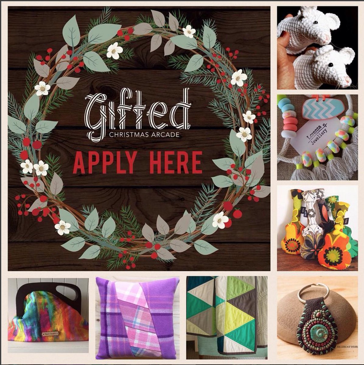 flinders_market's tweet photo. Gorgeous submissions coming in for our fabulous Christmas market "Gifted" #christmasarcade #gifted #etsysouthaustralia #plant4 https://t.co/9Vu2Lrt2Kv