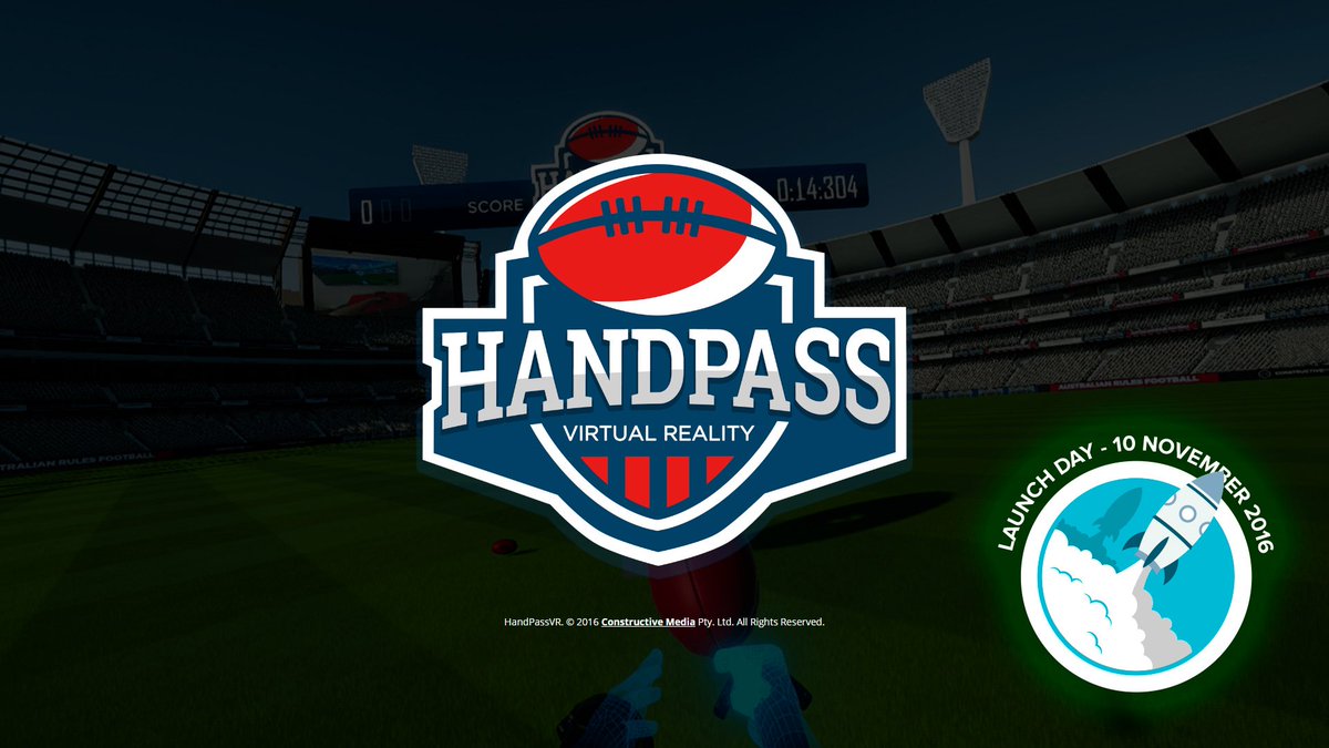 constmedia's tweet image. Get excited! Our first VR game, Handpass VR has just launched on Steam! handpassvr.com.au  #constructivemedia #vr #steam #HTCVive