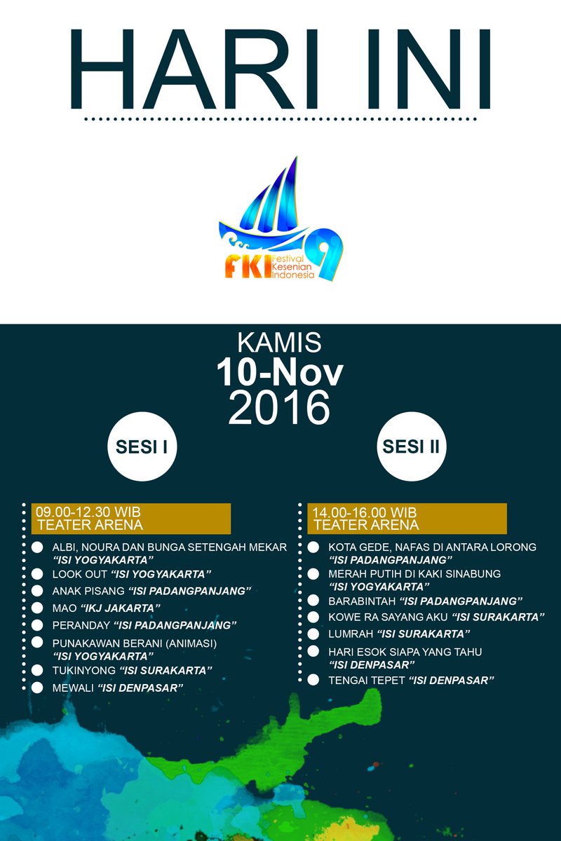 Kamis, 10 November 2016
#FKI9ISIPadangpanjang2016