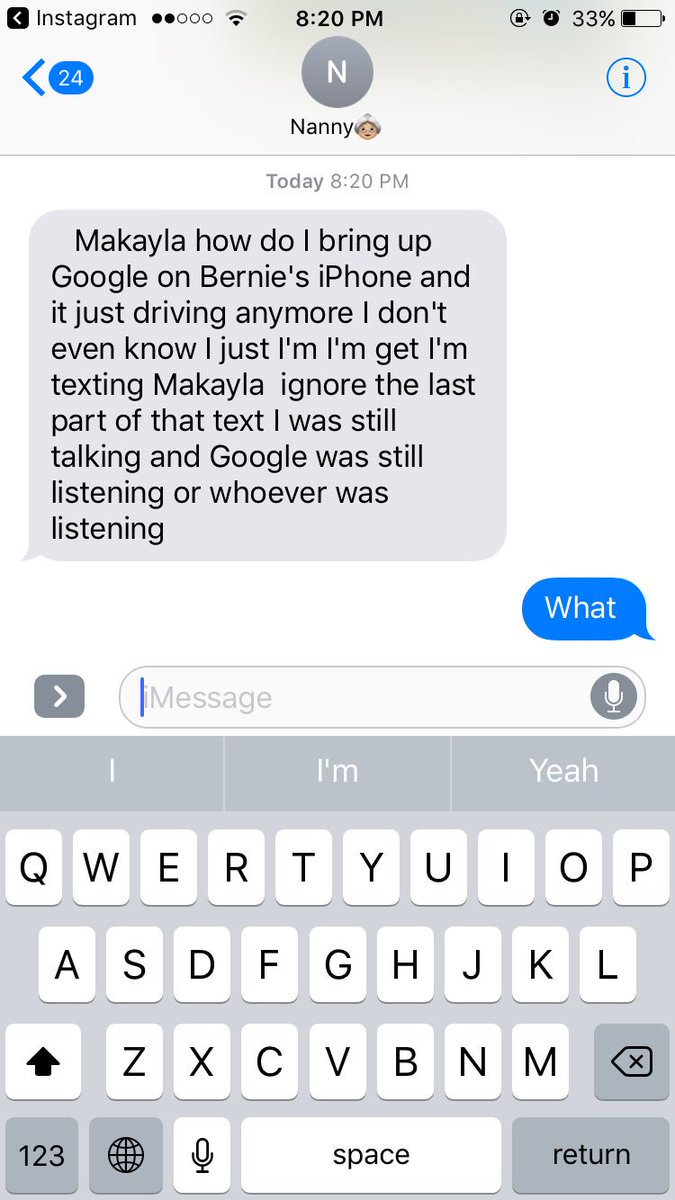 If anyone is stressed about the end of the quarter just read this text I just got from my grandma...