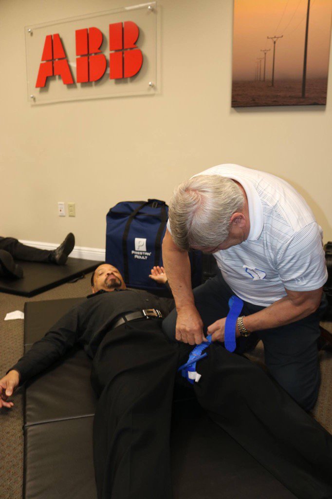 ABB continues to train their employees in Bleeding control techniques