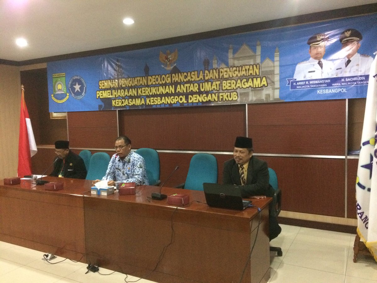 Sminar penguatan ideologi pancasila &amp; penguatan pemeliharaan kerukunan antar umat bragama krjasama <a href="/KesbangPol_TGR/">Badan Kesbangpol Kota Tangerang</a> dgn FKUB <a href="/Kota_Tangerang/">KOTA TANGERANG</a>