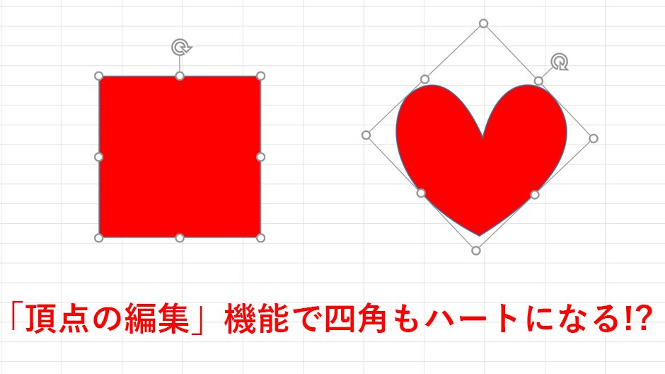 تويتر Microsoft 365 على تويتر 自由なカタチを作り出せ Word Excel Powerpoint では 挿入した図形を右クリックして 頂点の編集 から自由な形を作ることができます このように 四角形をハート型にすることもできるので ぜひ一度試してみてはいかが