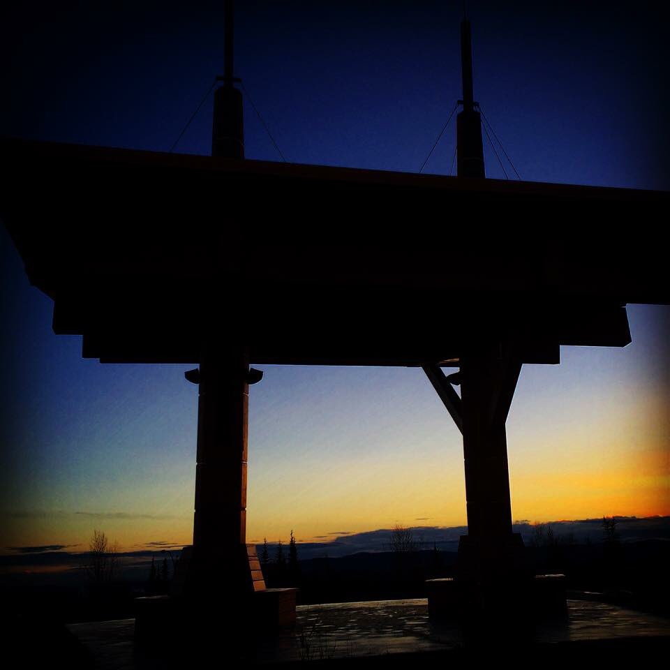 HellYeahPG's tweet photo. Sensational sunset up on @unbc campus this evening. Thank you, Prince George, for being so damn amazing! #HYPG #TeamUNBC https://t.co/oKjWSso2QL