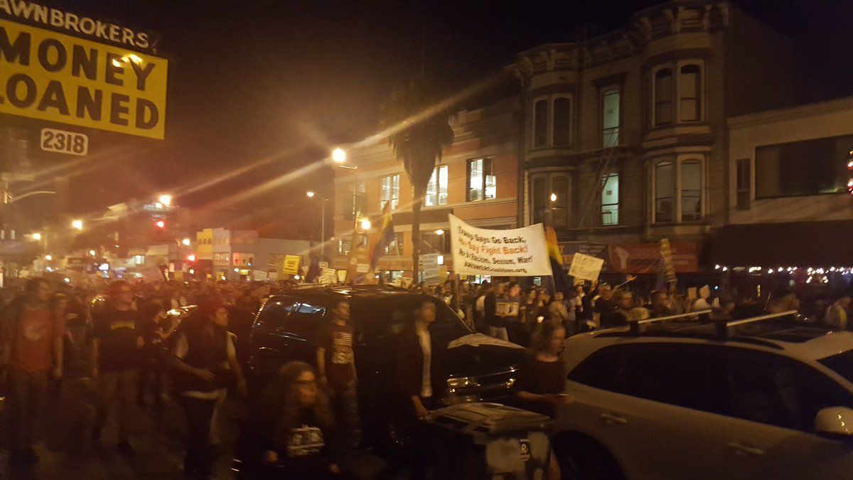 Huge protest in the mission SF