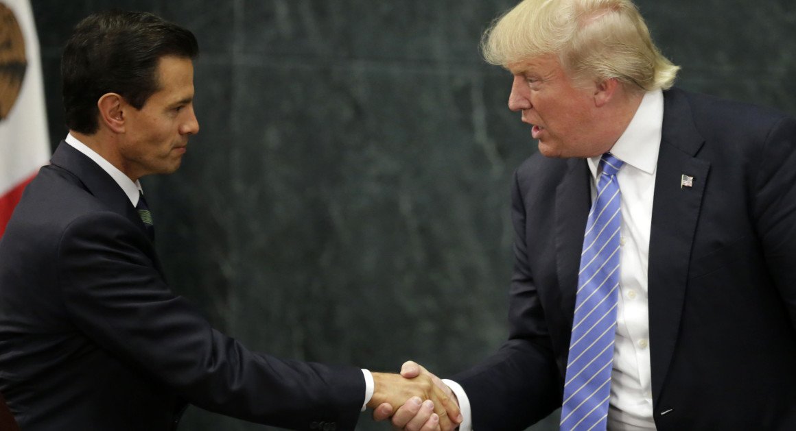politico's tweet photo. Mexican president signals willingness to work with @realDonaldTrump https://t.co/lBLh5ZCa8k | Getty https://t.co/T8cNzyKdAZ