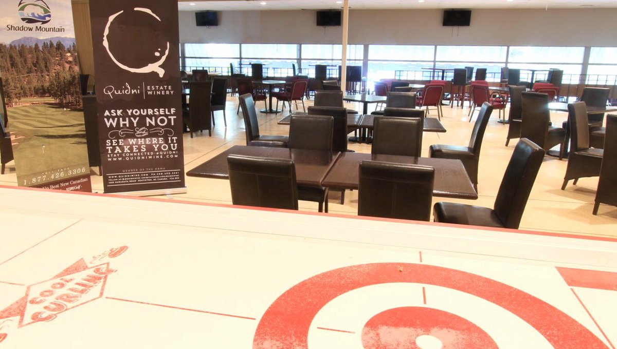 For the 1st time ever, players at the <a href="/grandslamcurl/">Grand Slam of Curling</a> have their own private lounge.  Thanks Shadow Mtn #Golf and #Quidni Wine! #Cranbrook