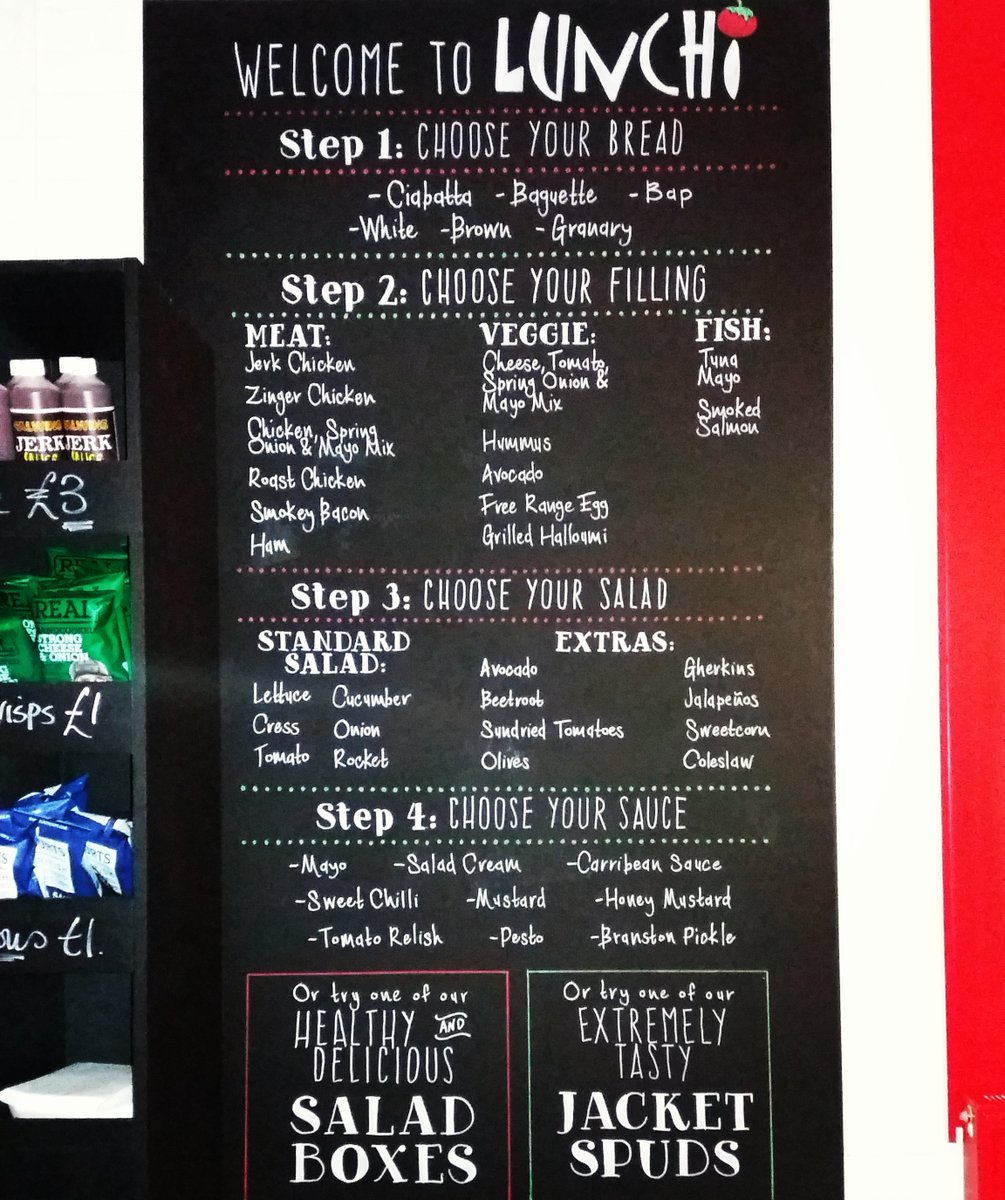 ExallDesign's tweet image. It was a pleasure to work for @lunchijq yesterday! Thanks for having me ladies 😊 #local #eatlocal #lunchi #birmingham #chalkart #design