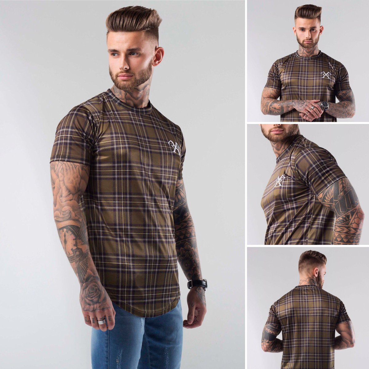 Check out our Bronze Tartan Tee- Shop online ForeverFaithless.co.uk