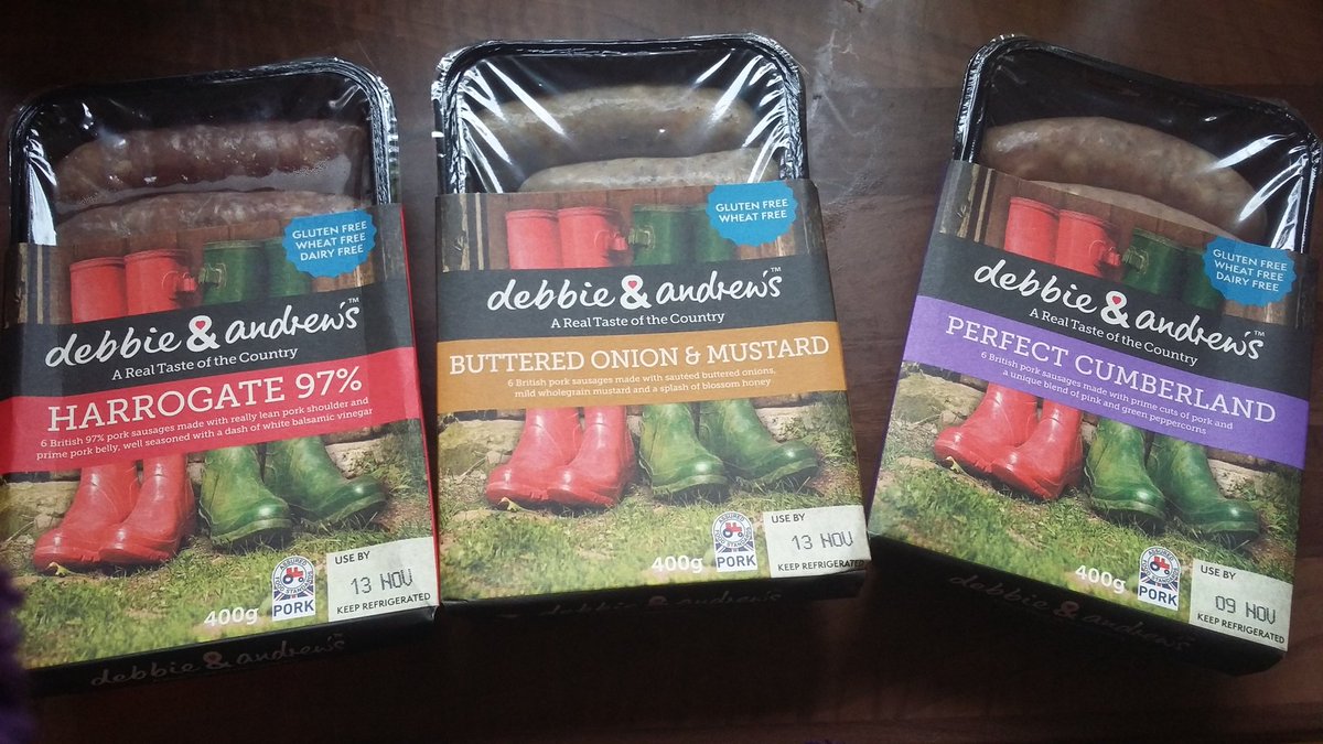 positivecoeliac's tweet photo. @kgollop @d_a_sausages Really looking forward to trying these! What a great range of sausages! And all #glutenfree https://t.co/6ck87dJRZR