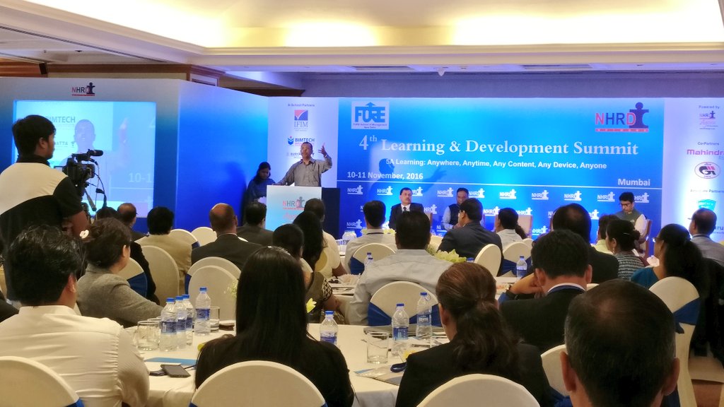 KNOLSKAPE's tweet photo. 4th #NHRDN Learning &amp; Development Summit kicks off with a special address from National President, @NHRDN @krish_ramkumar https://t.co/JYBrOtSezS