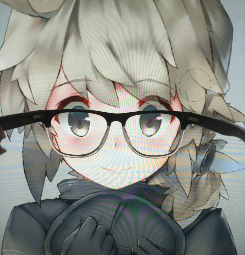 #戦艦少女R #マハン 眼鏡架用圖的測試,意外的適合黑框…【x 