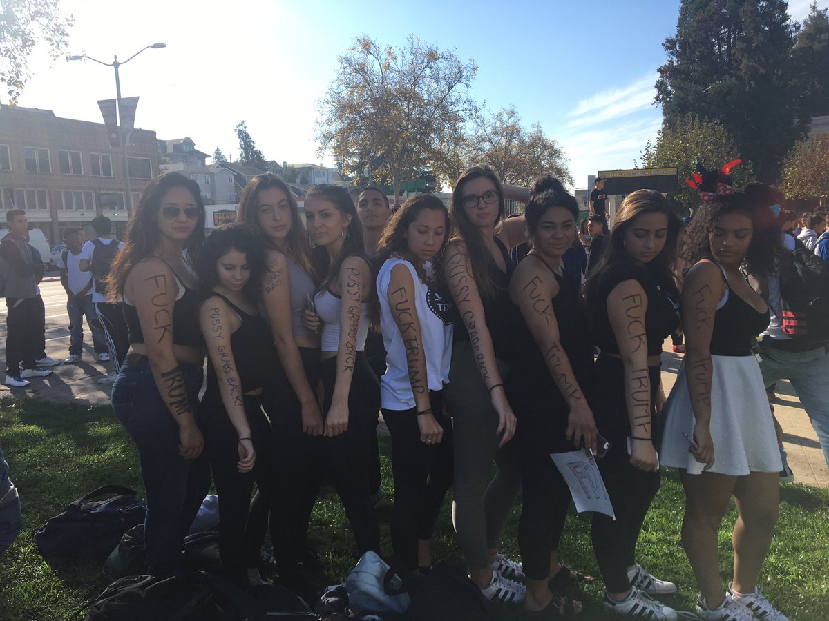 anissaperez_'s tweet photo. extremely proud of my school & all the schools for walking out & standing up for what is right #StudentsAgainstTrump #NotMyPresident https://t.co/fNN3Im05ql