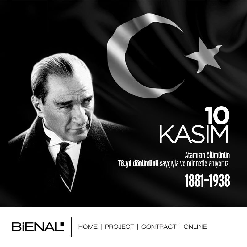 opcingroup's tweet photo. Atamızın ölümünün 78.yıl dönümünü saygıyla ve minnetle anıyoruz.
#opcingroup #atatürk #10kasım https://t.co/jiAkhPa3XI