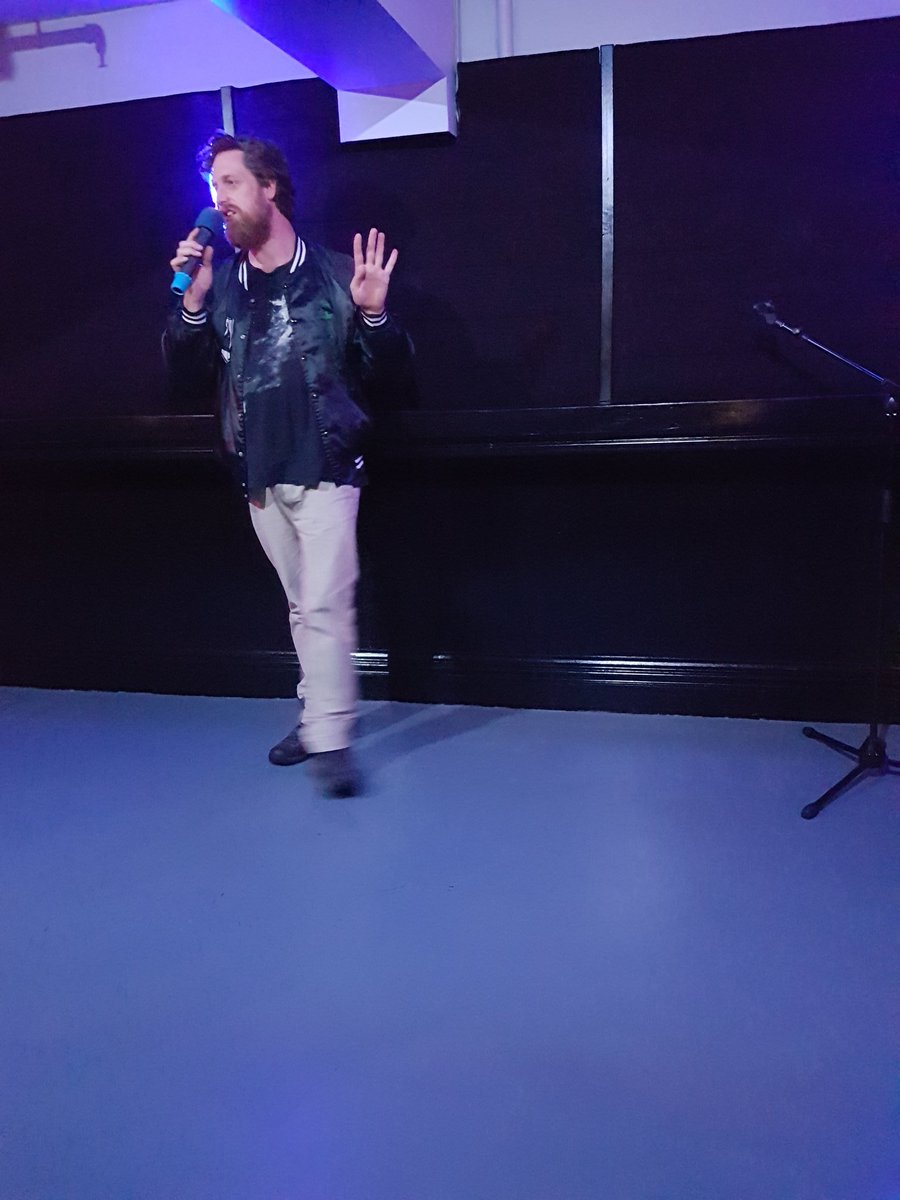 capcomedy's tweet image. This is Michael Ross at #HardCases and he's got a Scat Fetish and he's feeling a bit weird after yesterday. 
#freestylejazz #cantremember