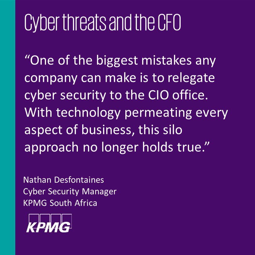 Listening to the panel discussing cybersecurity and the CFO #cfo2016 <a href="/KPMG_SA/">KPMG South Africa</a> <a href="/CFOSouthAfrica/">CFO South Africa</a>
