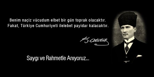 Saygı ve rahmetle anıyoruz...
#MustafaKemalAtatürk #Atatürk #10Kasım