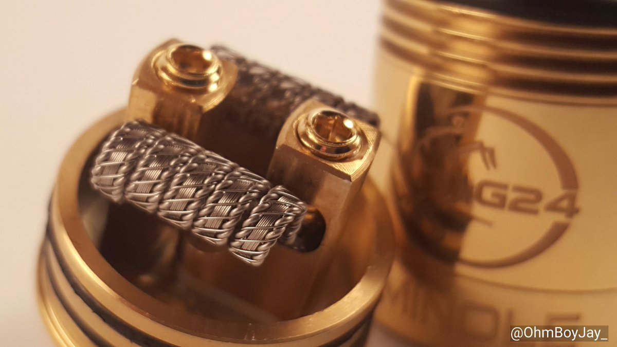 OhmBoyJay_'s tweet photo. Pre pulse stapled helix in the @compvape G24.
#vapelife #vaping #grimmarmy #coilbuild #coilbuilder #vape #coils #pristinebuilds #compvape https://t.co/bke3SBOTl3