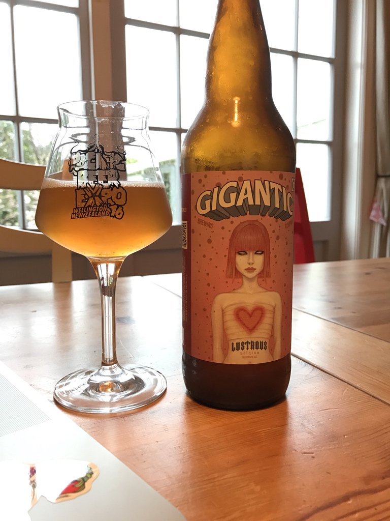 Another Thursday, another beer day. First up, <a href="/GiganticBrewing/">GiganticBrewing</a> Lustrous - gorgeous artwork!