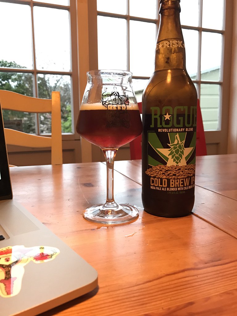 And second beer is <a href="/RogueAles/">Rogue Ales & Spirits</a> Cole Brew IPA