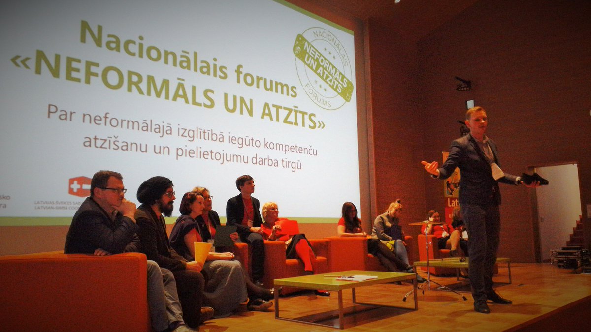 Foruma #NeformālsAtzīts paneļdiskusija "Nākamie soļi neformālās izglītības atzīšanas procesā" plkst.10.00. Skaties nvotv.lv