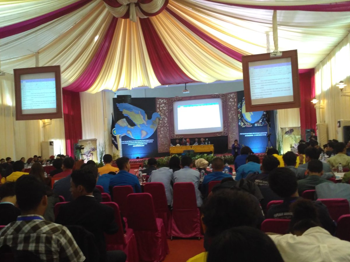 Laporan Korwil III dibacakan oleh delegasi dari UNPAR #LiputanRBL <a href="/PNMHIIXXVIII/">PNMHII 28 Budi Luhur</a>