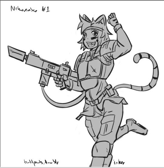 Daily Warmup Sketches 9: Felinid Imperial Guard