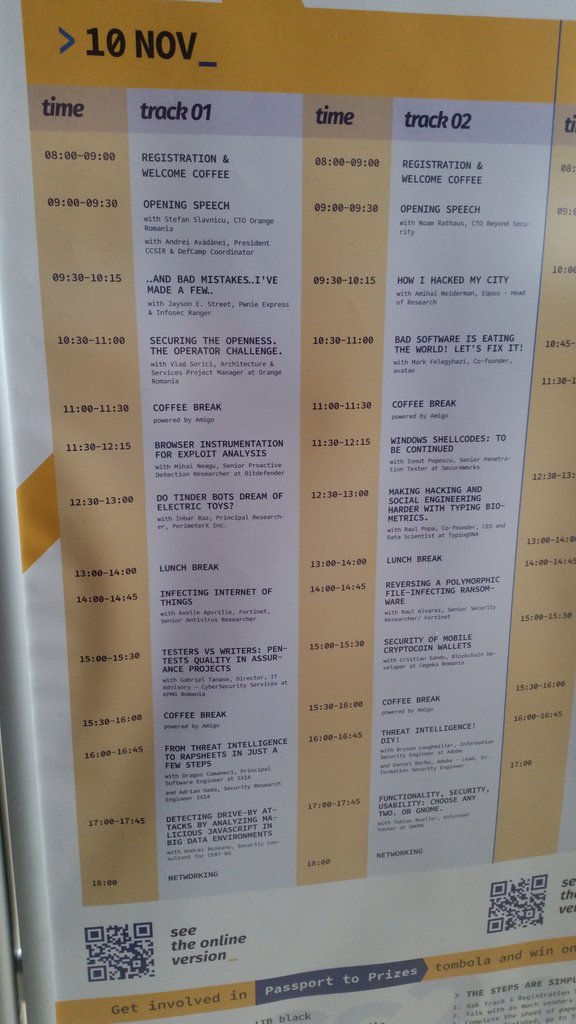 openintegra's tweet photo. Today it is going to be interesting at #DefCamp. https://t.co/uf6eLytFUj