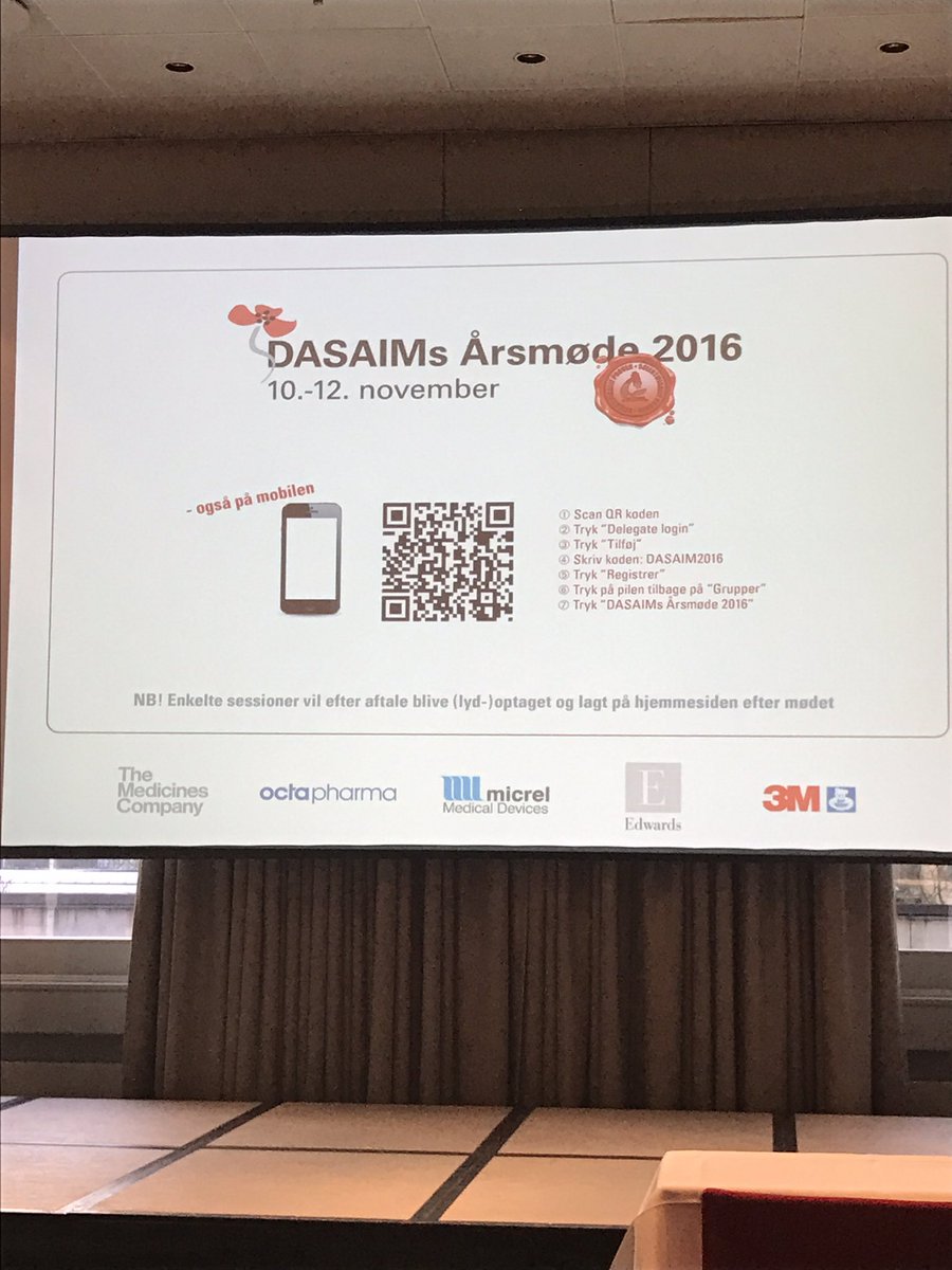 Speak a little (or a lot!) Danish? #dasaim16 and  dasaim.dk content available online after #FOAMed #FOAMgas #FOAMcc