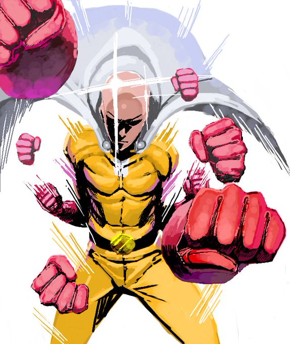 ω・`ア 連続普通のパンチ 