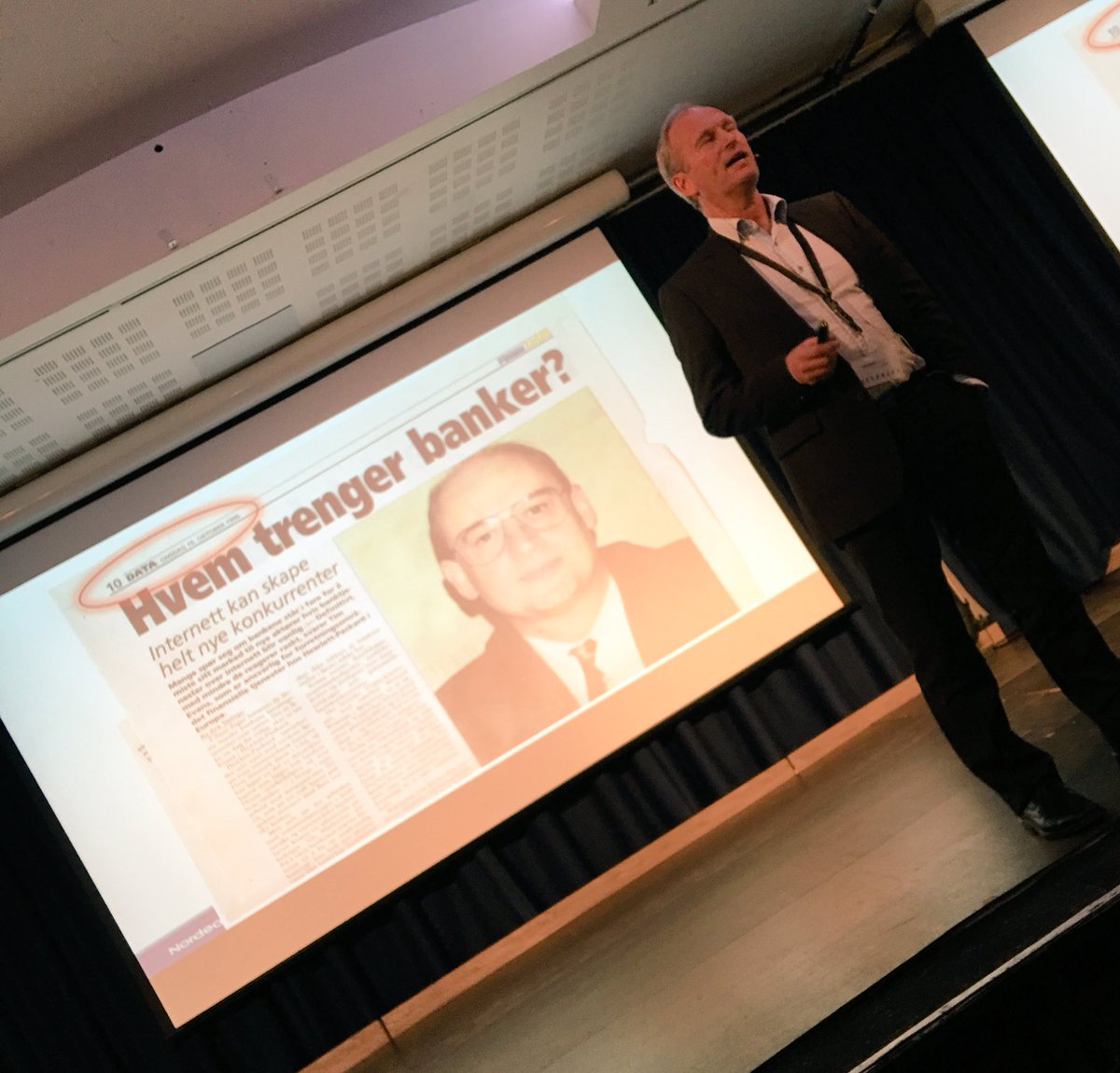 frkVivi's tweet image. Lasse Meholm fra Nordea holdt et bra foredrag om blockchain på #DNfintech. Ingen spsm i plenum men mange etterpå. Nordmenn er lavmælte