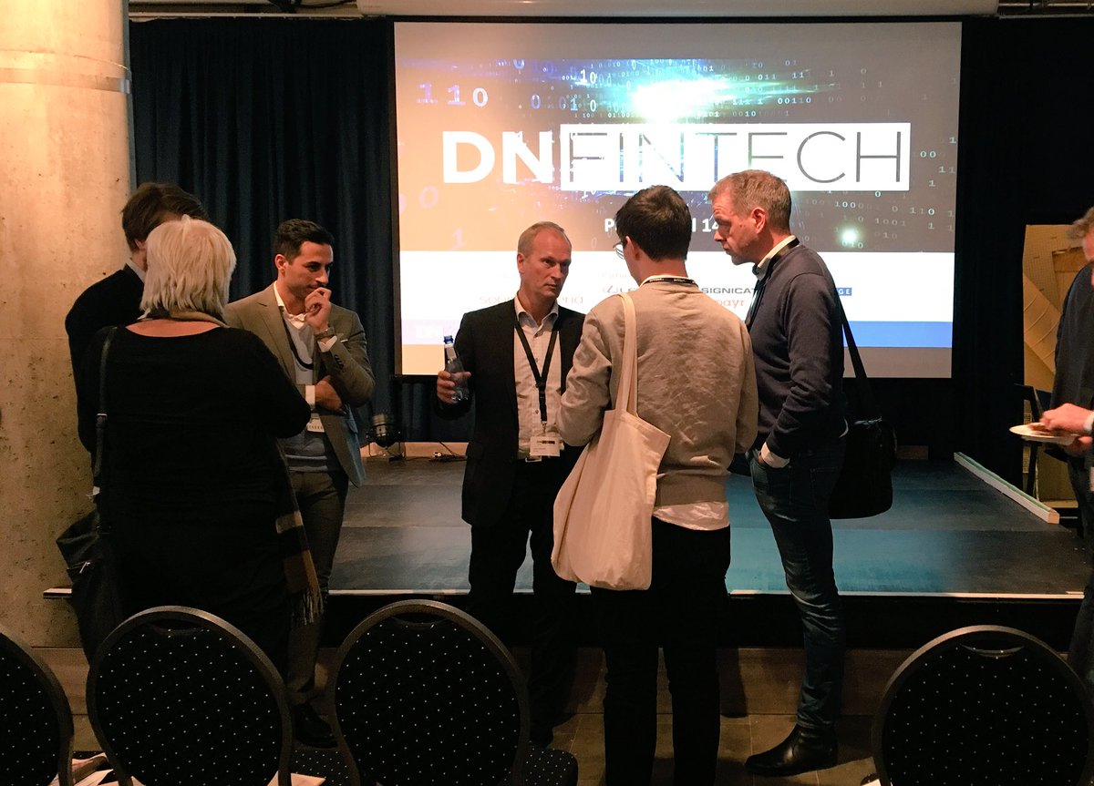 frkVivi's tweet image. Lasse Meholm fra Nordea holdt et bra foredrag om blockchain på #DNfintech. Ingen spsm i plenum men mange etterpå. Nordmenn er lavmælte