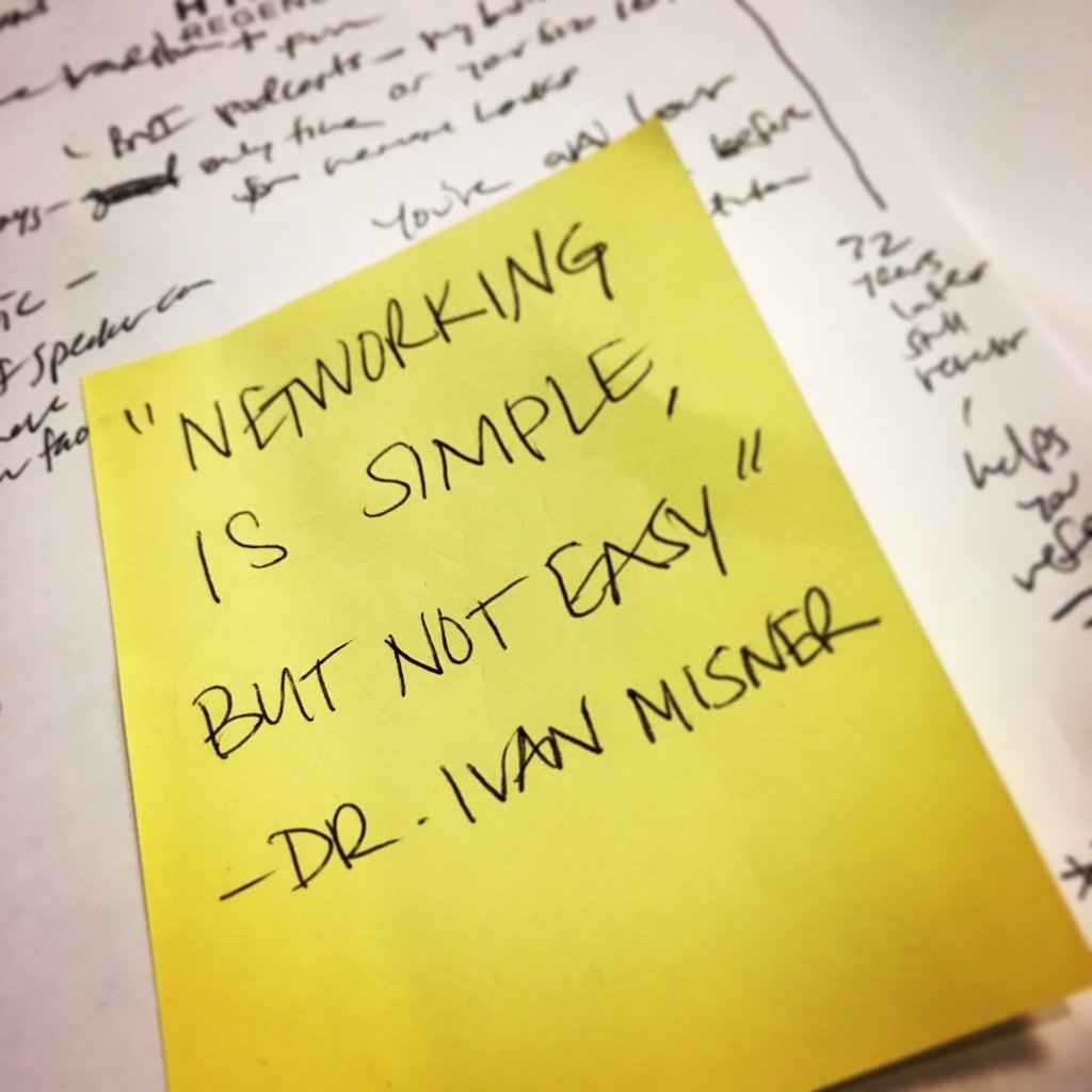 Words of Wisdom from Dr. Ivan Misner, and so true when it comes to Visioning too!
#BNIGC16
