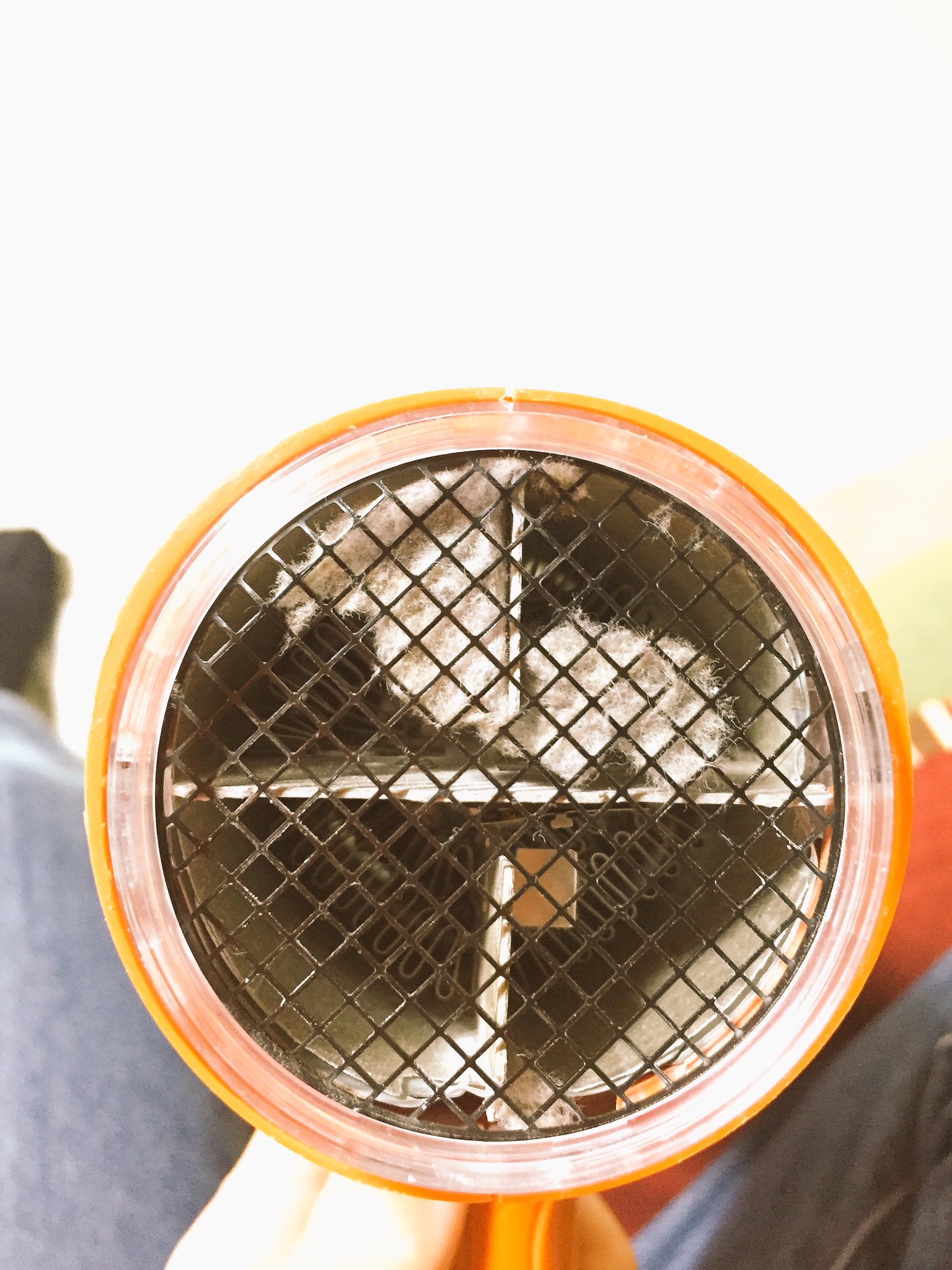 愛音 超絶朗報 ドライヤーの吹き出し口に火花が見えるほどビッシリついていた埃 の塊が取れたー 超絶気持ち 手順は ドライヤーを冷風にし 水分を含ませた綿棒を埃の付いてる部分に円を描くように取るだけ 埃が取りにくい所は爪楊枝で