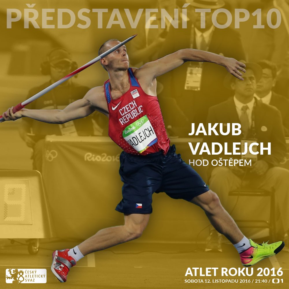 czatletika's tweet photo. Jakub Vadlejch dokázal jako čtvrtý český atlet v historii ovládnout celkové hodnocení @Diamond_League 😍 Získá ocenění #atletroku ? 😉🇨🇿 https://t.co/ORpj01YVFi