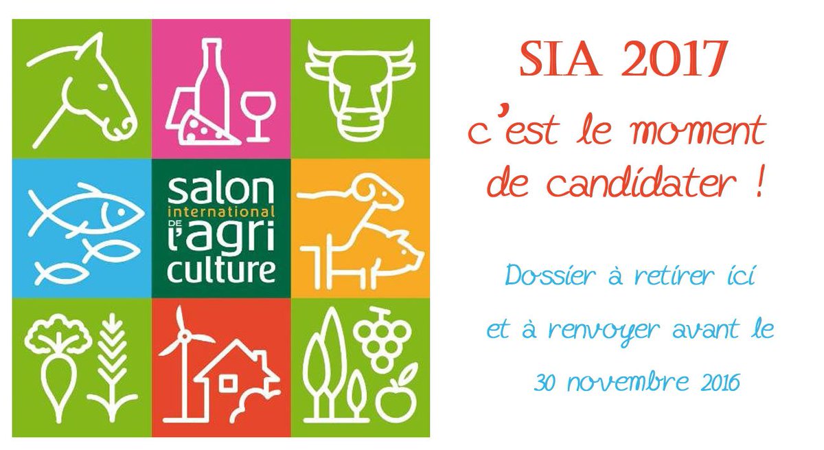 #SIA2017 Agriculteurs 2A, c'est le moment de candidater pour le Salon de l'agriculture. Dossier à télécharger sur chambre-agriculture2a.fr