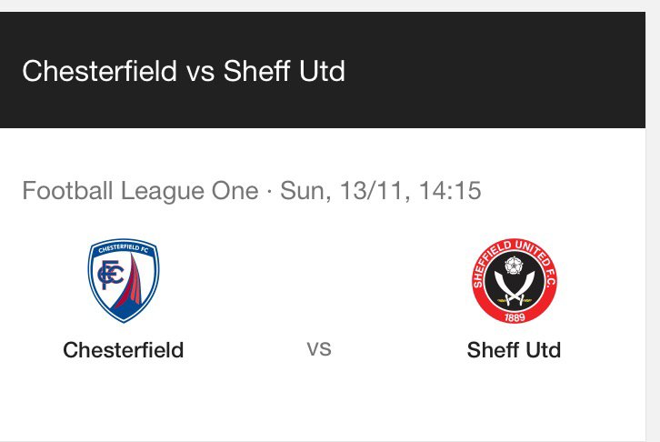 Whitehornes's tweet image. WIN 2 TICKETS to Chesterfield v Sheffield Utd this Sunday at C’field

Re-tweet &amp;amp; tell us what you think of the season so far
#twitterblades