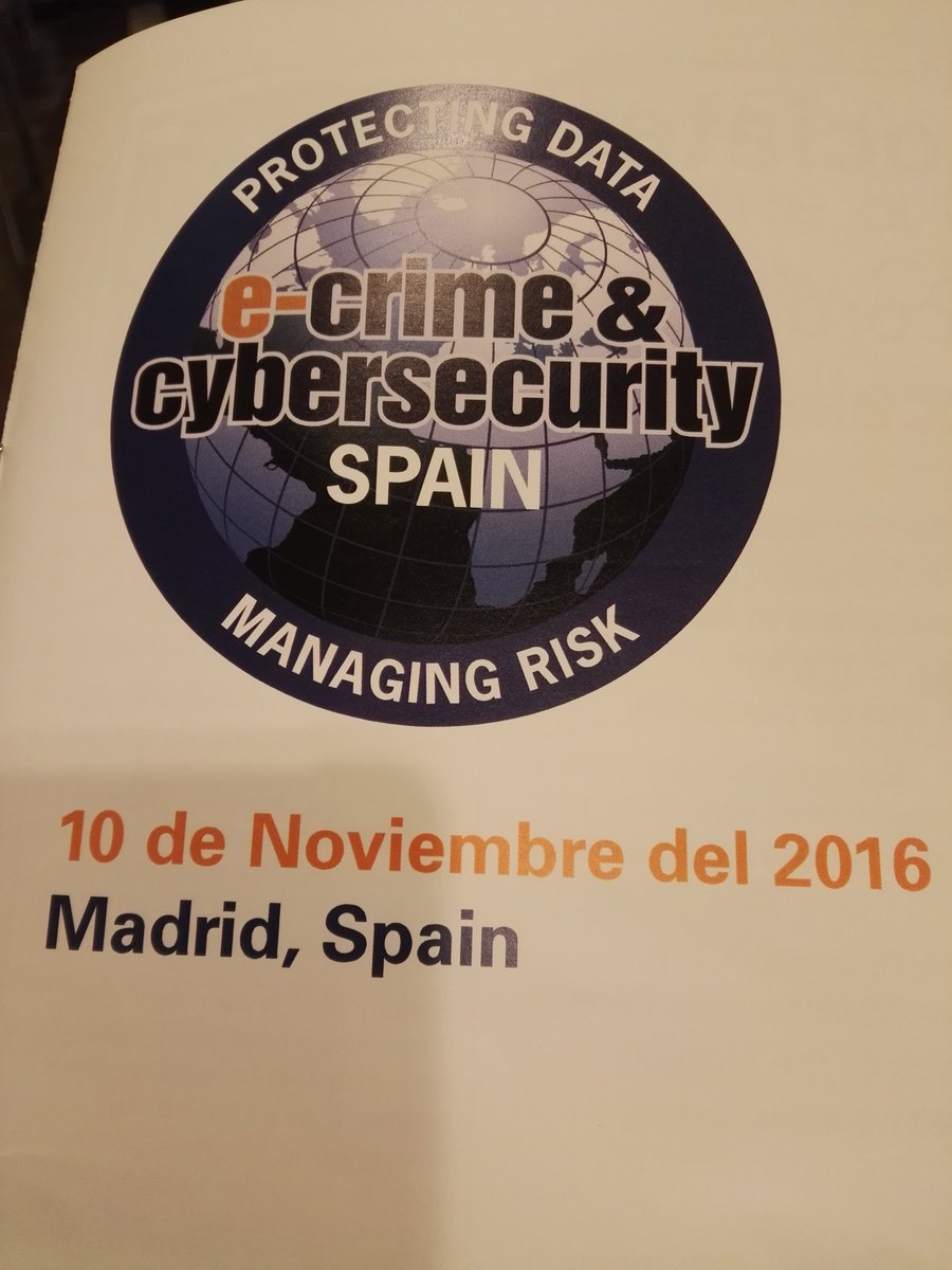 RamReyRuiz's tweet photo. @JosepAlbors de @ESET_ES en #crime16 informando de las medidas de seguridad en la UE. https://t.co/pYPPyinA8r
