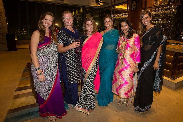 Dressed to impress <a href="/WomenIndianOpen/">Hero Women's Indian Open</a> Pro-Am welcome evening #HWIO16 #10YearsofWomensIndianOpen